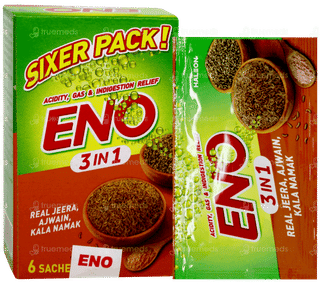 Eno 3 In 1 Real Jeera Ajwain Kala Namak Sachet 5gm