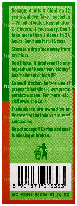 Eno 3 In 1 Real Jeera Ajwain Kala Namak Sachet 5gm