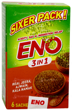 Eno 3 In 1 Real Jeera Ajwain Kala Namak Sachet 5gm