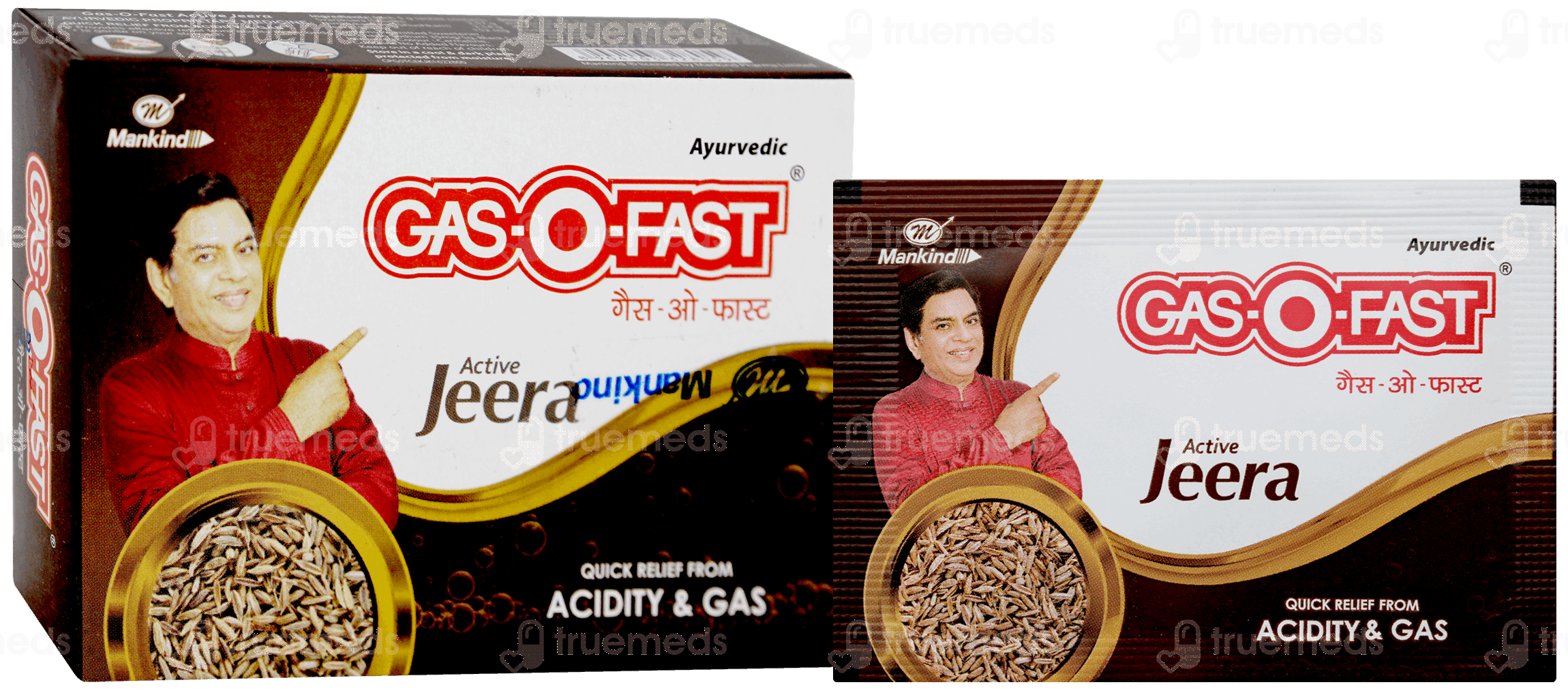 Gasofast Active Jeera 5gm Pack Of 6 Sachets - Uses, Side Effects ...