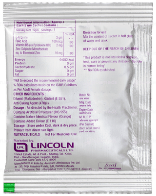 Argilink Orange Flavour Sugar Free Sachet 5gm