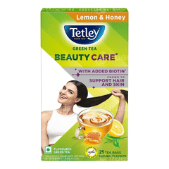 Tetley Beauty Care Lemon & Honey Flavoured Green Tea Bags 25 Tetley Beauty Care Lemon & Honey Flavoured Green Tea Bags 25