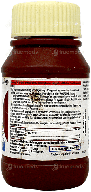 Wokadine Surgical Scrub 50Ml