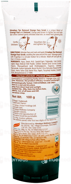 Himalaya Tan Removal Orange Face Scrub 100Gm