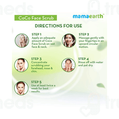 Mamaearth Coco Face Scrub For Rich Exfoliation 100 GM