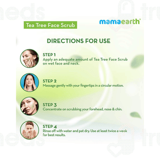 Mamaearth Tea Tree Face Scrub For Skin Purification 100 GM