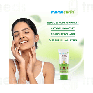 Mamaearth Tea Tree Face Scrub For Skin Purification 100 GM
