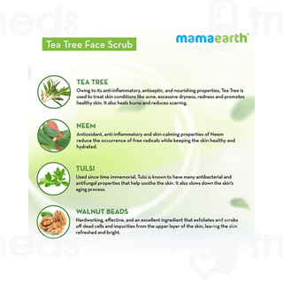 Mamaearth Tea Tree Face Scrub For Skin Purification 100 GM