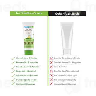 Mamaearth Tea Tree Face Scrub For Skin Purification 100 GM