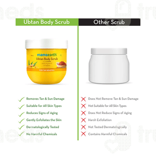 Mamaearth Ubtan Body Scrub For Tan Removal 200 GM