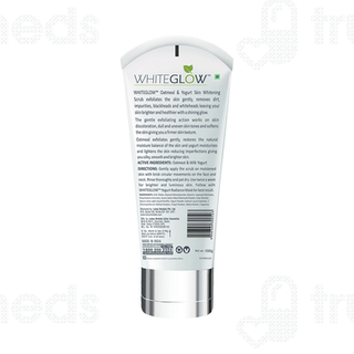 Lotus Herbals Whiteglow Oatmeal And Yogurt Skin Whitening Scrub 100 GM