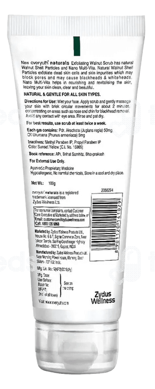 Everyuth Naturals Exfoliating Walnut Scrub 100 Gm