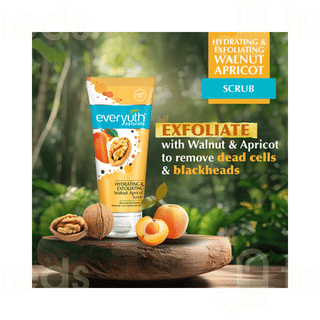 Everyuth Naturals Hydrating And Exfoliating Walnut Apricot Scrub 50 Gm