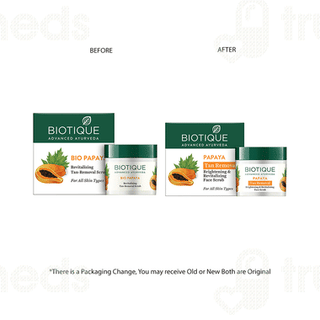 Biotique Papaya Tan Removal Brightening & Revitalizing Face Scrub 50Gm