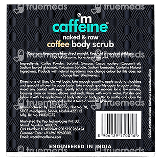 Mcaffeine Naked And Raw Coffee Body Scrub 100 GM