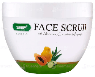 Baksons Sunny Herbals Aloevera Cucumber & Papaya Face Scrub 125Gm