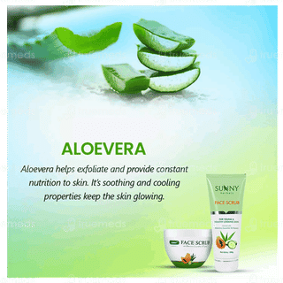 Baksons Sunny Herbals Aloevera Cucumber & Papaya Face Scrub 125Gm