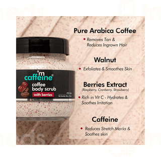 Mcaffeine Coffee With Berries Body Scrub 200 Gm
