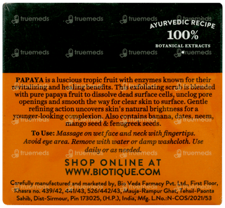 Biotique Papaya Tan Removal Brightening & Revitalizing Face Scrub 75gm