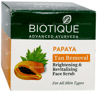Biotique Papaya Tan Removal Brightening & Revitalizing Face Scrub 75Gm