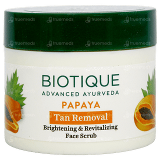 Biotique Papaya Tan Removal Brightening & Revitalizing Face Scrub 75Gm