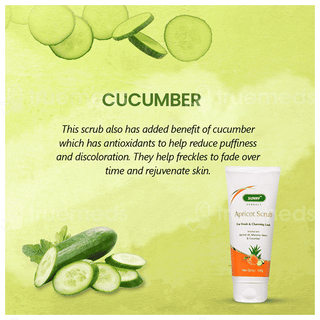 Baksons Sunny Herbals Apricot Aloevera With Neem & Cucumber Scrub 100Gm
