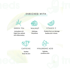 Mcaffeine Naked Detox Green Tea Face Scrub 100gm