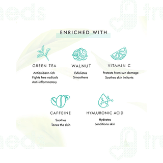 Mcaffeine Naked Detox Green Tea Face Scrub 100gm