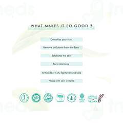 Mcaffeine Naked Detox Green Tea Face Scrub 100gm