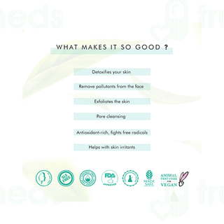 Mcaffeine Naked Detox Green Tea Face Scrub 100gm