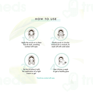 Mcaffeine Naked Detox Green Tea Face Scrub 100gm