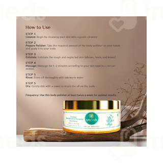 Ashpveda Noorani Sandalwood & Turmeric Body Polisher 200gm