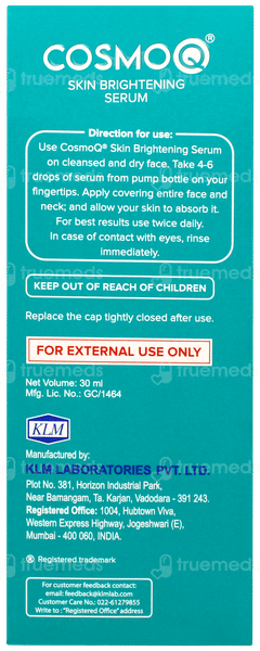 Cosmoq Skin Brightening Serum 30ml