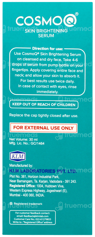 Cosmoq Skin Brightening Serum 30ml