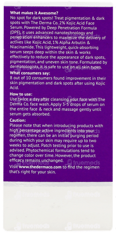 The Derma Co 2% Kojic Acid Face Serum 30ml