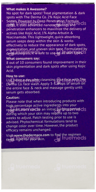 The Derma Co 2% Kojic Acid Face Serum 30Ml