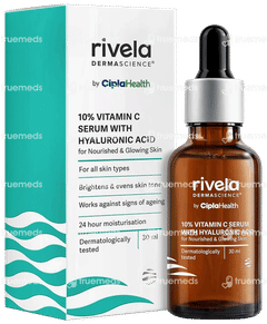 Rivela Dermascience 10% Vitamin C Serum With Hyaluronic Acid 30ml