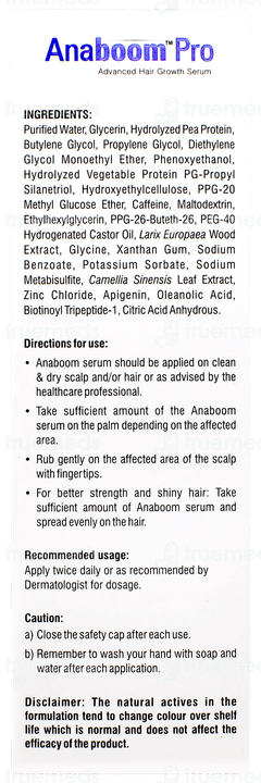 Anaboom Pro Advanced Hair Growth Serum 60ml