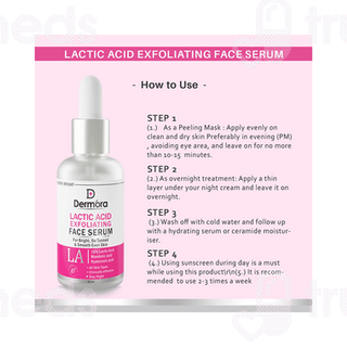 Dermora Lactic Acid Exfoliating Face Serum 30Ml