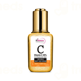 St Botanica Vitamin C 20%, E & Hyaluronic Acid 24K Gold Night Face Serum 25Ml