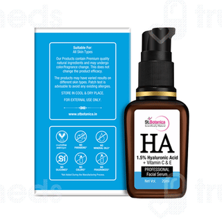 St Botanica Ha Hyaluronic Acid 1.5% + Vitamin C & E Professional Facial Serum 20Ml