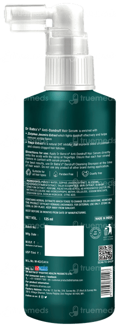 Dr Batras Anti Dandruff Hair Serum 125ml