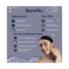 Dermistry Pure 2% Salicylic Acid 2% Zinc Pca Acne Face Serum 30Ml