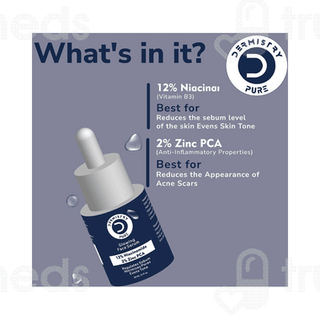 Dermistry Pure 12% Niacinamide 2% Zinc Pca Glowing Face Serum 30ml