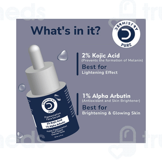 Dermistry Pure 2% Kojic Acid 1% Alpha Arbutin Pigmentation Face Serum 30Ml