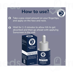 Dermistry Pure 2% Hyaluronic Acid 5% Pga + Vitamin B5 Deep Hydration Face Serum 30ml
