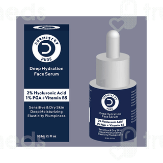 Dermistry Pure 2% Hyaluronic Acid 5% Pga + Vitamin B5 Deep Hydration Face Serum 30ml
