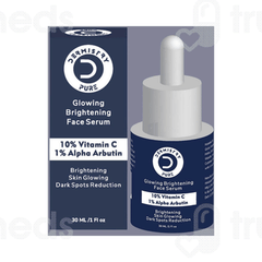 Dermistry Pure 10% Vitamin C 1% Alpha Arbutin Glowing Brightening Face Serum 30Ml