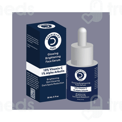 Dermistry Pure 10% Vitamin C 1% Alpha Arbutin Glowing Brightening Face Serum 30Ml