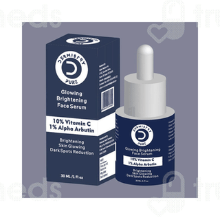 Dermistry Pure 10% Vitamin C 1% Alpha Arbutin Glowing Brightening Face Serum 30Ml